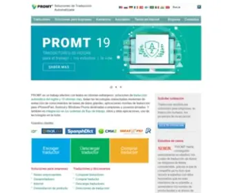 Promt.es(PROMT Translation Software and Dictionaries) Screenshot