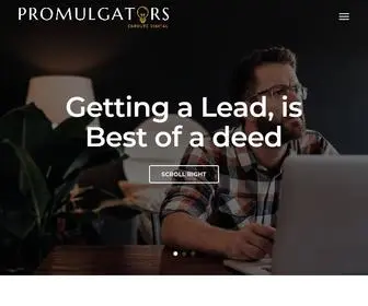 Promulgators.com(Gurgaon based highly creative Agency) Screenshot