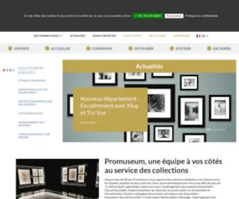 Promuseum.eu(Matériel et équipement pour musée et site culturel) Screenshot