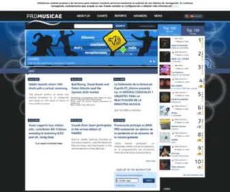 Promusicae.es(Productores de Música de España) Screenshot