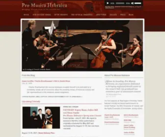 Promusicahebraica.org(Pro Musica Hebraica) Screenshot