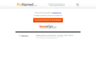 Pronamed.com(Next Generation Domain Registration) Screenshot