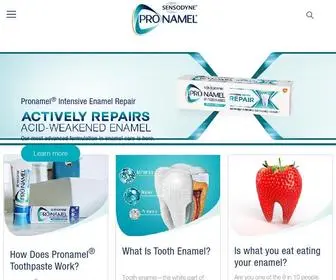 Pronamel.us(Tooth Enamel and Acid Erosion Protection) Screenshot
