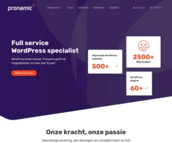 Pronamic.nl(Internet, marketing & WordPress specialist) Screenshot