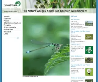 Pronatura-AArgau.ch(Pronatura AArgau) Screenshot