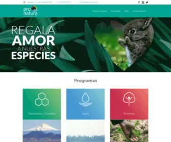 Pronatura.org.mx(México) Screenshot