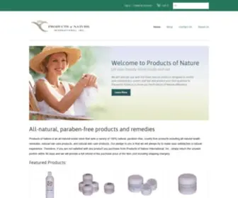 Pronature.com(Products of Nature) Screenshot