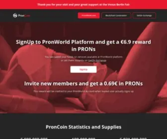 Proncoin.io(The mission of PronCoin) Screenshot