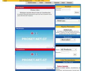 Pronet.net.gt(Intelnet) Screenshot