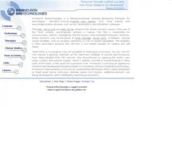 Proneuron.com(Developing spinal cord injury treatment) Screenshot