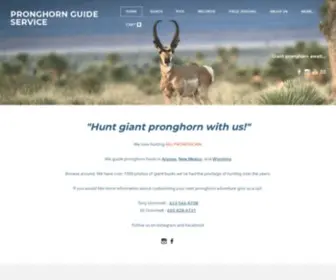 Pronghornguideservice.com(PRONGHORN GUIDE SERVICE) Screenshot