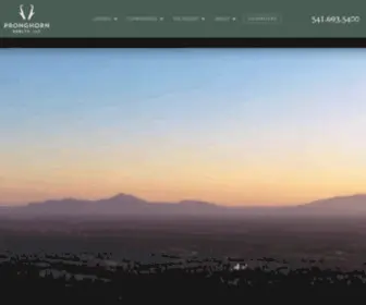 Pronghornliving.com(Pronghorn Realty) Screenshot