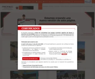 Pronied.gob.pe(Programa Nacional de Infraestructura Educativa) Screenshot