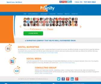 Pronity.com(Marketing Company Helping Small Businesses Grow) Screenshot