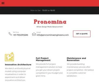 Pronominaengineers.com(Pronomina Engineers Pvt Ltd) Screenshot