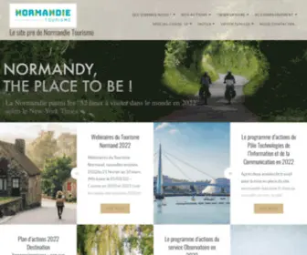 Pronormandietourisme.fr(Le site pro de Normandie Tourisme) Screenshot