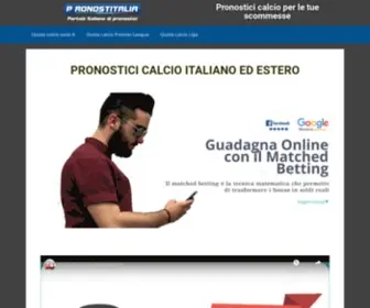 Pronostitalia.com(Pronostici calcio) Screenshot