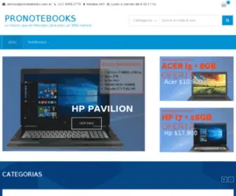 Pronotebooks.com.ar(Pro Notebooks) Screenshot