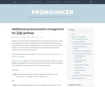 Pronouncer.org(Pronunciation and transcription of the world's languages) Screenshot