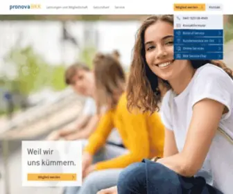 Pronovabkk.de(Pronova BKK) Screenshot