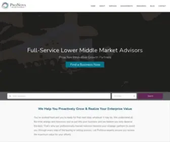 Pronovapartners.com(Business for Sale) Screenshot