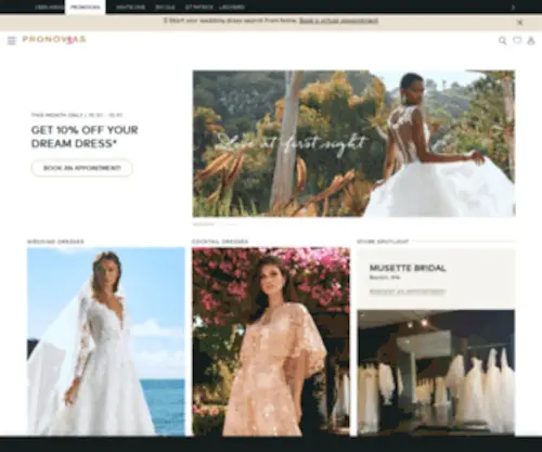Pronovias.biz(Leading Global Luxury Bridal Brand) Screenshot