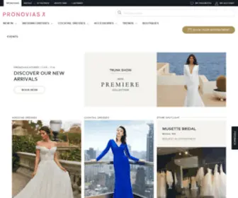 Pronovias.ca(Leading Global Luxury Bridal Brand) Screenshot
