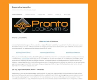 Prontolocksmiths.com.au(Pronto Locksmiths) Screenshot