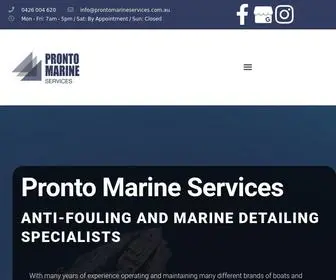 Prontomarineservices.com.au(Pronto Marine Services) Screenshot