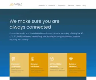 Prontonetworks.com(Pronto Networks) Screenshot