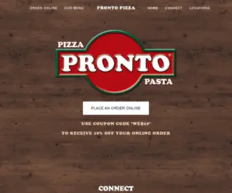Prontopizzany.com(Pronto Pizza) Screenshot