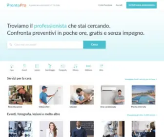 Prontopro.it(Trova professionisti e confronta preventivi) Screenshot