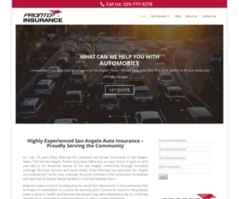 Prontosanangelo.com(Car Insurance San Angelo TX) Screenshot