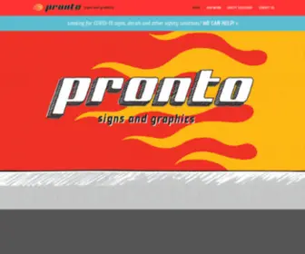 Prontosignsnm.com(Pronto Signs & Graphics) Screenshot