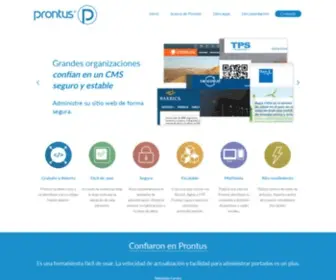 Prontus.cl(Prontus es un administrador de contenidos web flexible) Screenshot