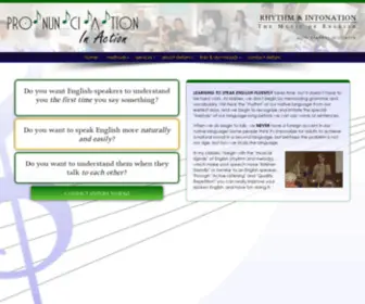 Pronunciationinaction.com(American English Pronunciation Coach on the Monterey Peninsula) Screenshot