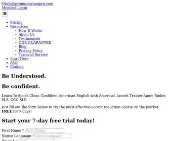 Pronunciationpro.com(Online American English Pronunciation Course) Screenshot