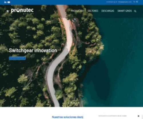 Pronutec.com(Material eléctrico de baja tensión) Screenshot