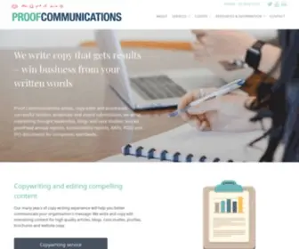 Proofcommunications.com.au(Proof Communications) Screenshot