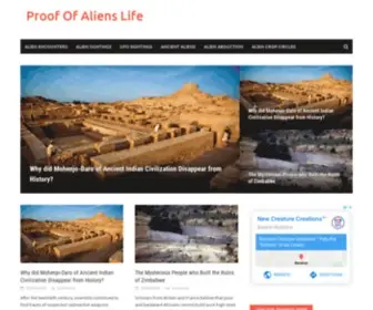 Proofofalien.com(Proof Of Aliens Life) Screenshot