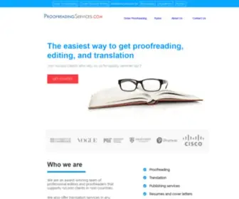Proofreadingservices.com(Online Proofreading and Editing Services by Professionals) Screenshot