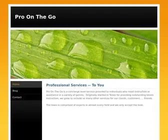 Proonthego.com(Pro On The Go) Screenshot