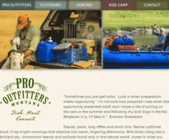 Prooutfitters.com(Pro Outfitters) Screenshot