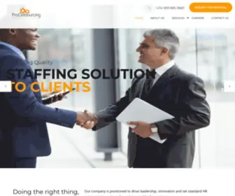 Prooutsourcingng.com(ProOutsourcing Managers Limited) Screenshot