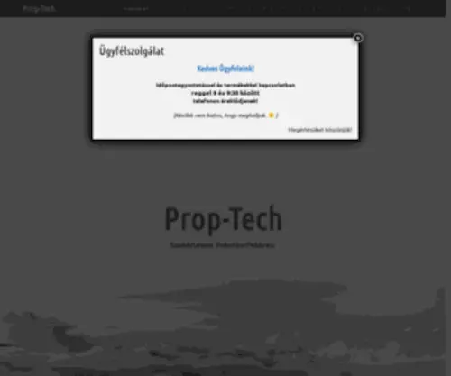 Prop-Tech.hu(Kezdőlap) Screenshot