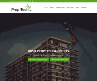 Prop-Tech.ie(PropTech Ireland accelerator Ireland Property District) Screenshot