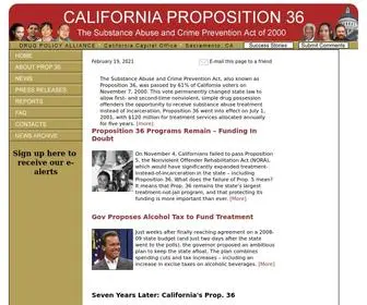 Prop36.org(Prop 36) Screenshot