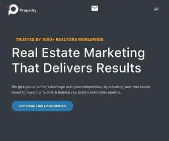 PropacityGlobal.com(A Realtors Ad Agency) Screenshot