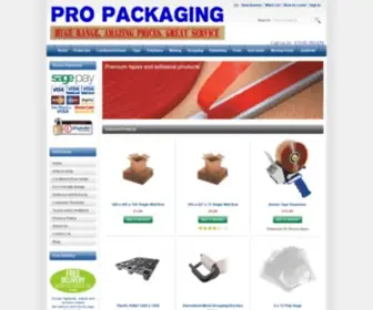 Propackaging.co.uk(Pro Packaging) Screenshot