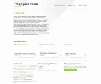 Propagacefirem.cz(Propagace firem) Screenshot